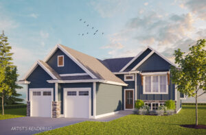 exterior rendering single family home saskatoon