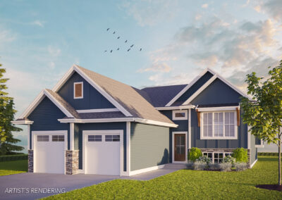 exterior rendering single family home saskatoon